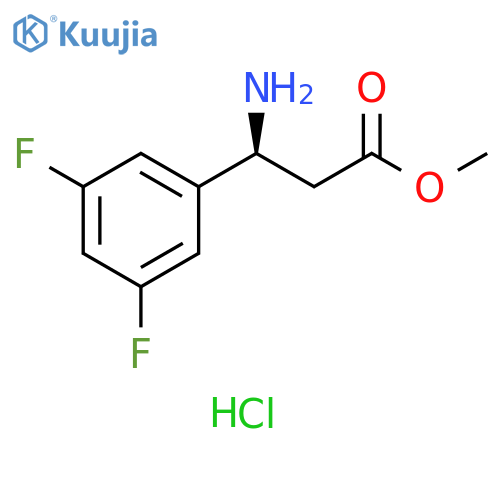Methyl (S)-3-amino-3-(3,5-difluorophenyl)propanoate hydrochloride structure