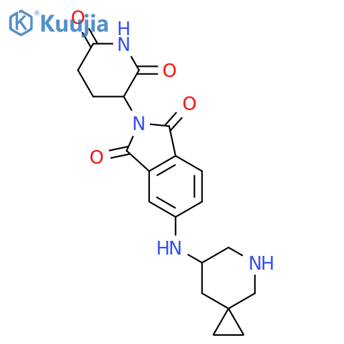 5-({5-azaspiro2.5octan-7-yl}amino)-2-(2,6-dioxopiperidin-3-yl)-2,3-dihydro-1H-isoindole-1,3-dione structure