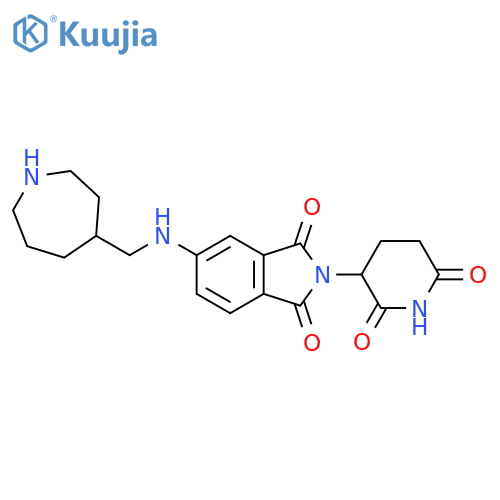 5-{[(azepan-4-yl)methyl]amino}-2-(2,6-dioxopiperidin-3-yl)-2,3-dihydro-1H-isoindole-1,3-dione structure