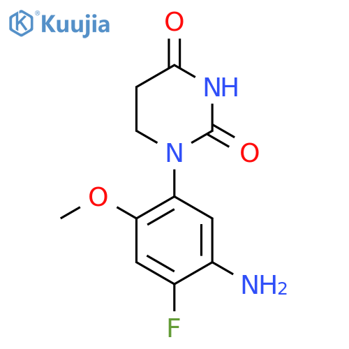 1-(5-Amino-4-fluoro-2-methoxyphenyl)-1,3-diazinane-2,4-dione structure