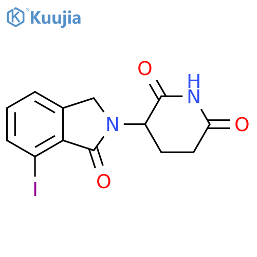 3-(7-iodo-1-oxoisoindolin-2-yl)piperidine-2,6-dione structure