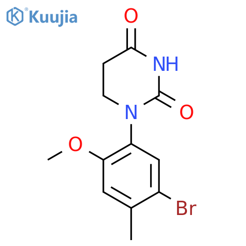 1-(5-Bromo-2-methoxy-4-methylphenyl)-1,3-diazinane-2,4-dione structure