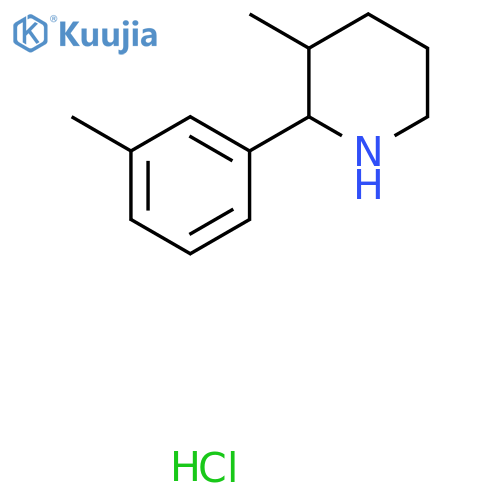 3-Methyl-2-(3-methylphenyl)piperidine hydrochloride structure