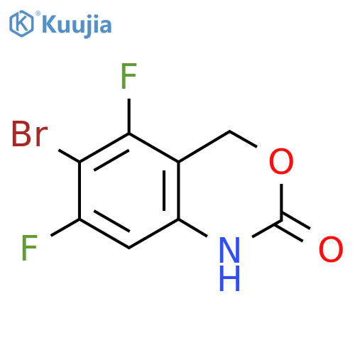 6-bromo-5,7-difluoro-2,4-dihydro-1H-3,1-benzoxazin-2-one structure