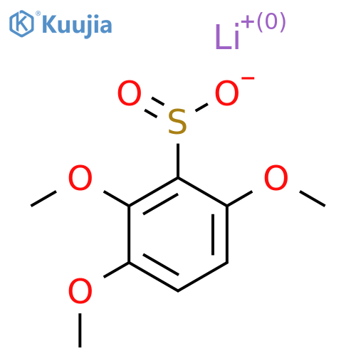 Lithium(1+) ion 2,3,6-trimethoxybenzene-1-sulfinate structure