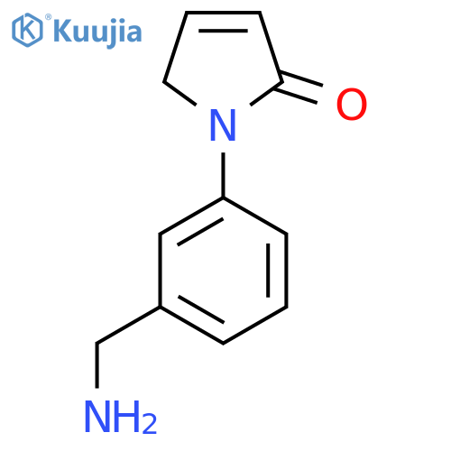 1-3-(aminomethyl)phenyl-2,5-dihydro-1H-pyrrol-2-one structure