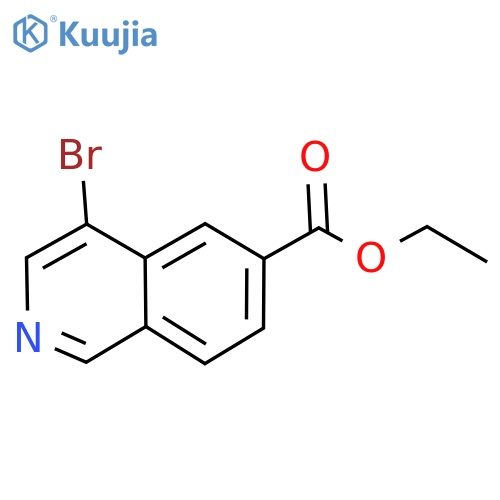 Ethyl 4-bromoisoquinoline-6-carboxylate structure