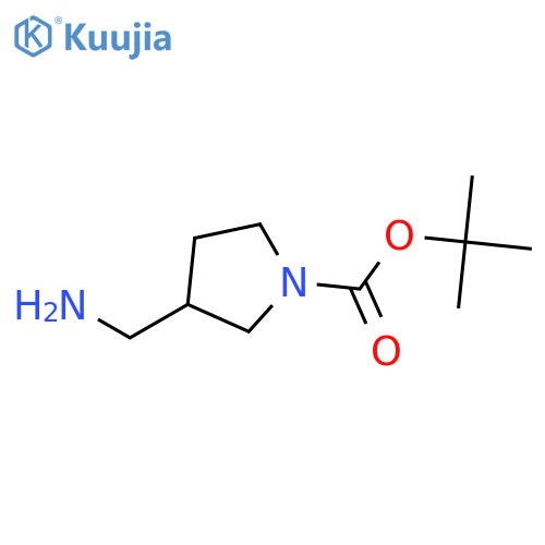 Tert-butyl 3-(aminomethyl)pyrrolidine-1-carboxylate structure