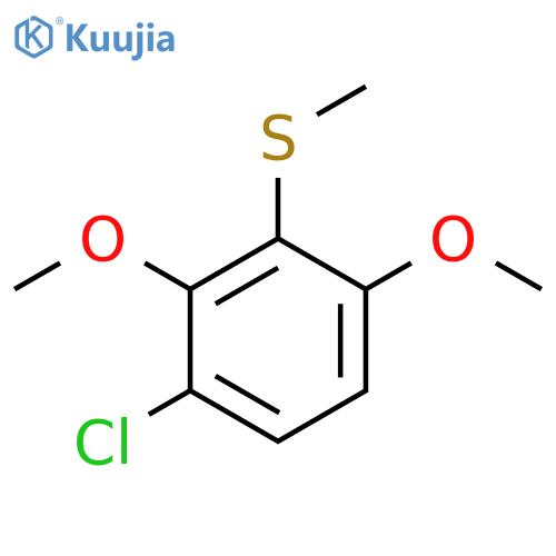 (3-Chloro-2,6-dimethoxyphenyl)(methyl)sulfane structure