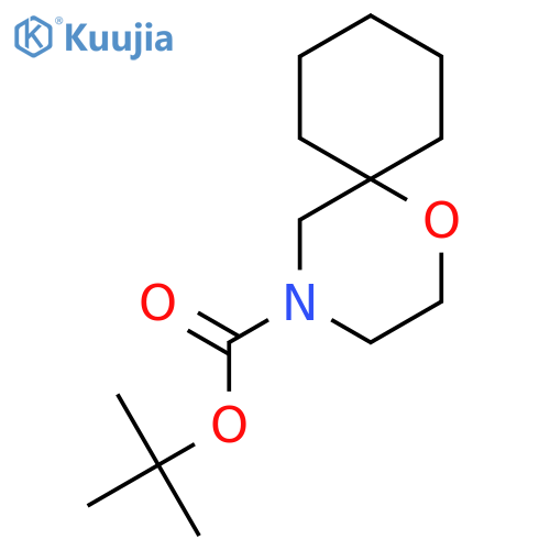 1-Oxa-4-azaspiro[5.5]undecane-4-carboxylicacid, 1,1-dimethylethyl ester structure