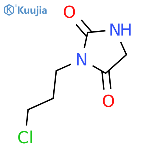 3-(3-chloropropyl)imidazolidine-2,4-dione structure