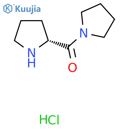 (2R)-2-(pyrrolidine-1-carbonyl)pyrrolidine hydrochloride structure