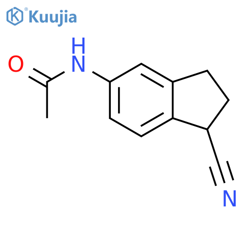 N-(1-Cyano-2,3-dihydro-1H-inden-5-yl)acetamide structure