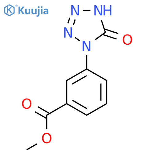 methyl 3-(5-oxo-4,5-dihydro-1H-1,2,3,4-tetrazol-1-yl)benzoate structure