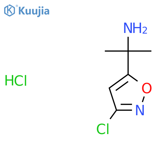 2-(3-Chloroisoxazol-5-yl)propan-2-amine hydrochloride structure