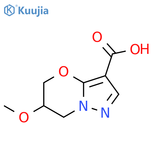 6-methoxy-5H,6H,7H-pyrazolo[3,2-b][1,3]oxazine-3-carboxylic acid structure
