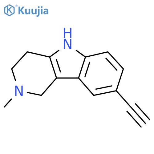 8-ethynyl-2-methyl-1H,2H,3H,4H,5H-pyrido[4,3-b]indole structure