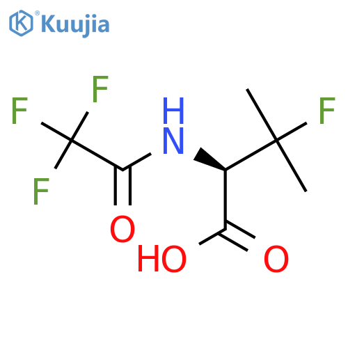 rel-(2R)-3-fluoro-3-methyl-2-(2,2,2-trifluoroacetamido)butanoic acid structure