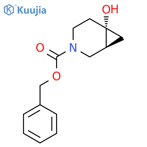 rac-benzyl (1R,6R)-6-hydroxy-3-azabicyclo[4.1.0]heptane-3-carboxylate structure