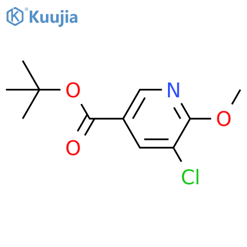 Tert-butyl 5-chloro-6-methoxynicotinate structure