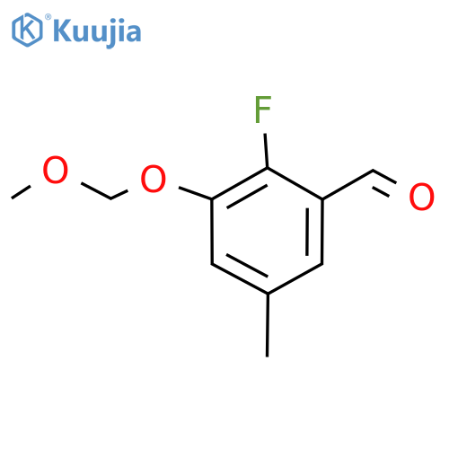 2-Fluoro-3-(methoxymethoxy)-5-methylbenzaldehyde structure