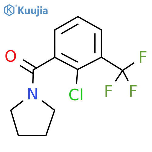 (2-Chloro-3-(trifluoromethyl)phenyl)(pyrrolidin-1-yl)methanone structure