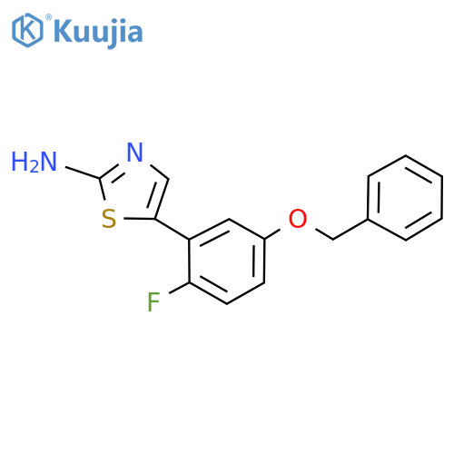 5-(5-(Benzyloxy)-2-fluorophenyl)thiazol-2-amine structure