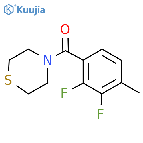 (2,3-difluoro-4-methylphenyl)(thiomorpholino)methanone structure