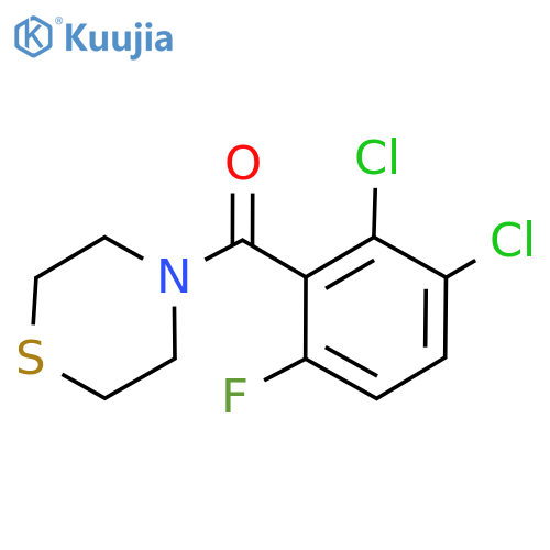 (2,3-Dichloro-6-fluorophenyl)(thiomorpholino)methanone structure