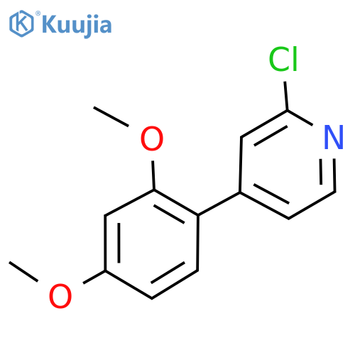 2-Chloro-4-(2,4-dimethoxyphenyl)pyridine structure