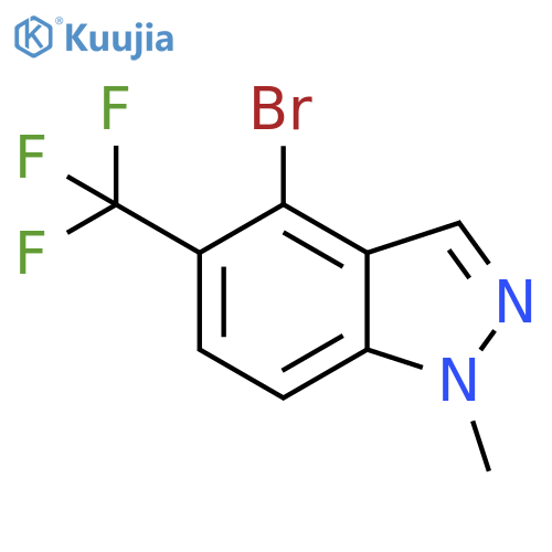 4-Bromo-1-methyl-5-(trifluoromethyl)-1H-indazole structure