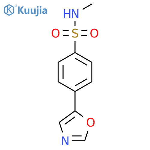 N-Methyl-4-oxazol-5-yl-benzenesulfonamide structure