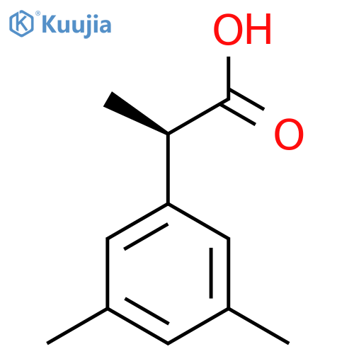 (2R)-2-(3,5-dimethylphenyl)propanoic acid structure
