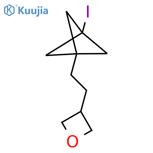 3-(2-{3-Iodobicyclo[1.1.1]pentan-1-yl}ethyl)oxetane structure