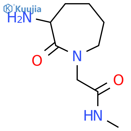 2-(3-amino-2-oxoazepan-1-yl)-N-methylacetamide structure