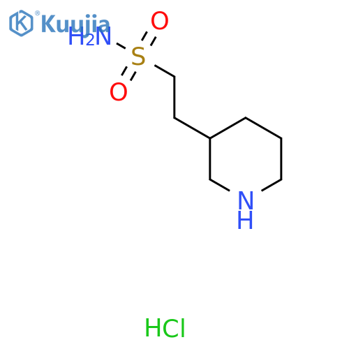 2-(Piperidin-3-yl)ethane-1-sulfonamide hydrochloride structure