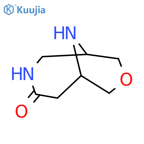 8-Oxa-3,10-diazabicyclo[4.3.1]decan-4-one structure