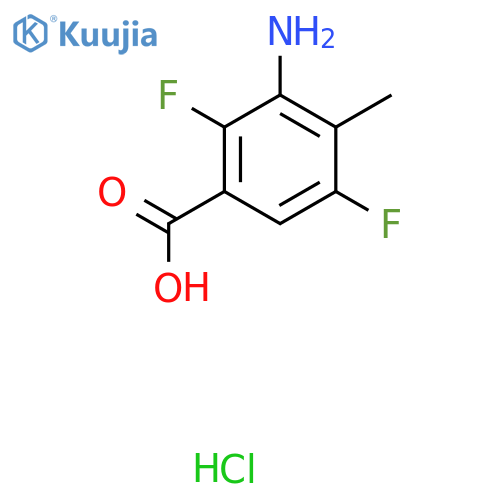3-Amino-2,5-difluoro-4-methylbenzoic acid hydrochloride structure