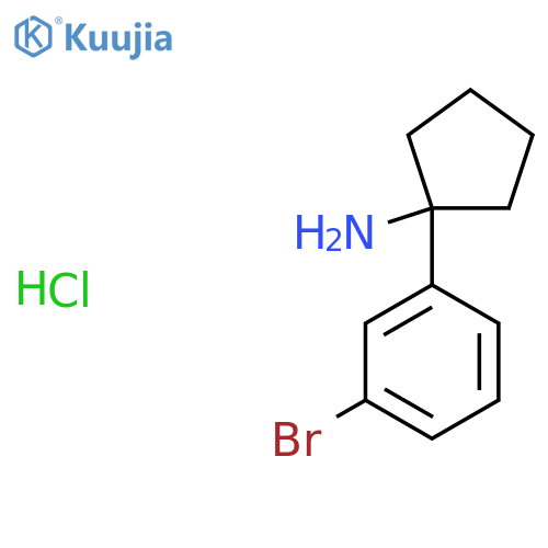 1-(3-Bromophenyl)cyclopentan-1-amine hydrochloride structure