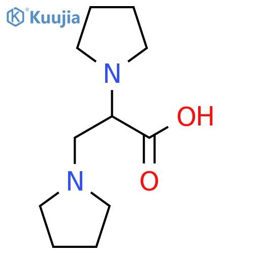 2,3-Bis(pyrrolidin-1-yl)propanoic acid structure