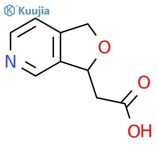 2-{1H,3H-furo[3,4-c]pyridin-3-yl}acetic acid structure
