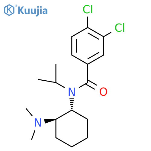 trans-3,4-dichloro-N-2-(dimethylamino)cyclohexyl)-N-isopropylbenzamide structure