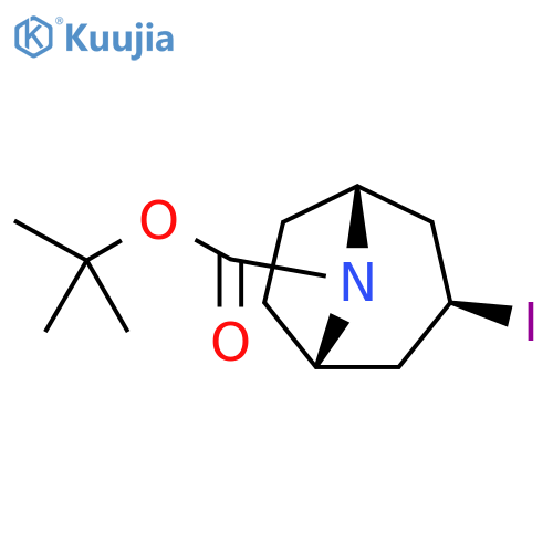 tert-butyl exo-3-iodo-8-azabicyclo[3.2.1]octane-8-carboxylate structure