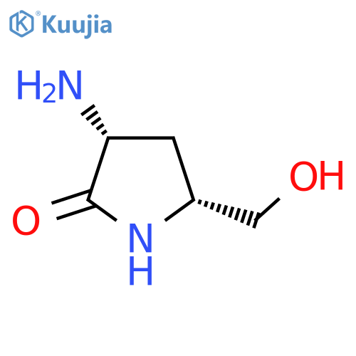 (3R,5R)-3-amino-5-(hydroxymethyl)pyrrolidin-2-one structure