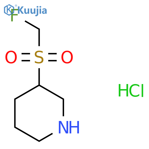 3-Fluoromethanesulfonylpiperidine hydrochloride structure