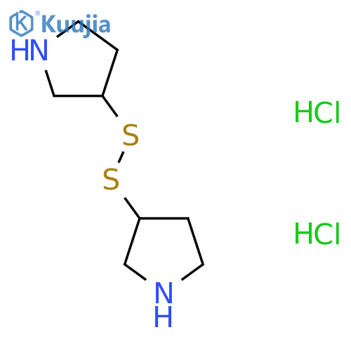 3-(Pyrrolidin-3-yldisulfanyl)pyrrolidine dihydrochloride structure