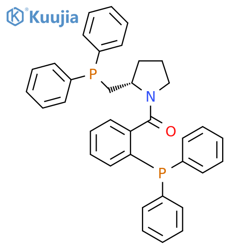 [(2S)-2-[(Diphenylphosphino)methyl]-1-pyrrolidinyl][2-(diphenylphosphino)phenyl]methanone structure