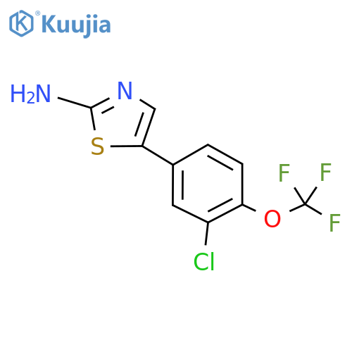 5-(3-Chloro-4-(trifluoromethoxy)phenyl)thiazol-2-amine structure