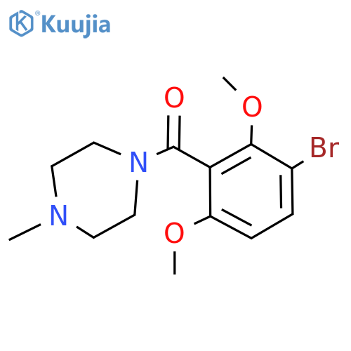 (3-bromo-2,6-dimethoxyphenyl)(4-methylpiperazin-1-yl)methanone structure