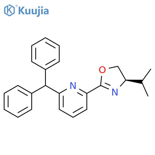 (R)-2-(6-Benzhydrylpyridin-2-yl)-4-isopropyl-4,5-dihydrooxazole structure